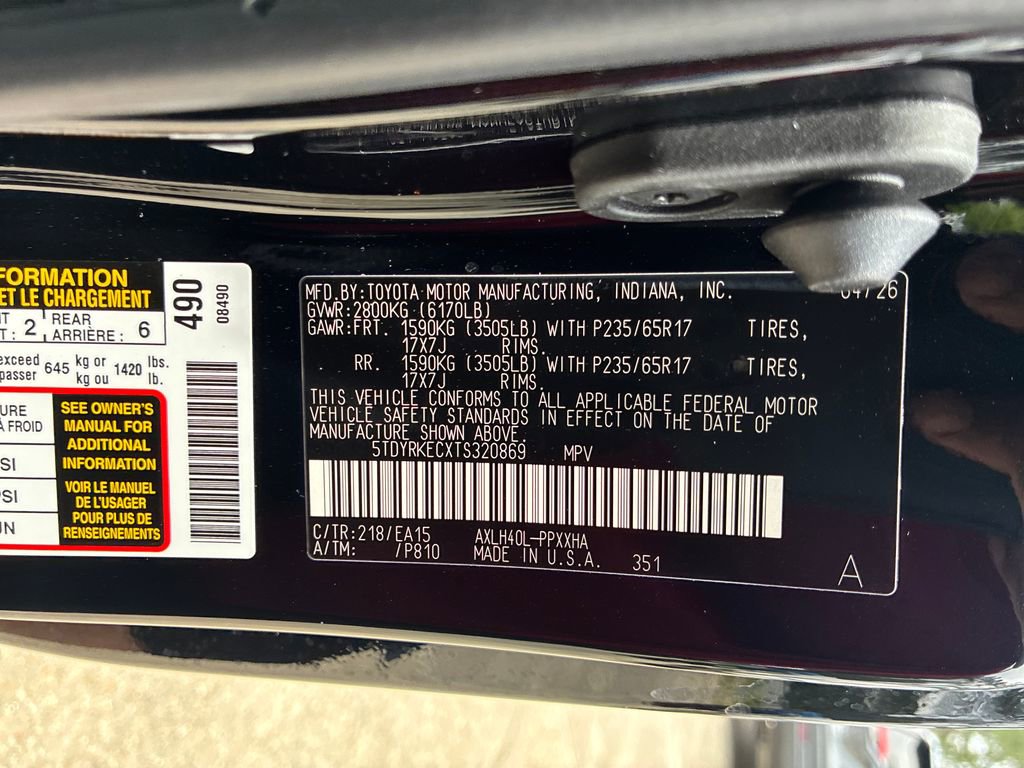 New 2026 Toyota Sienna XLE FWD image 52