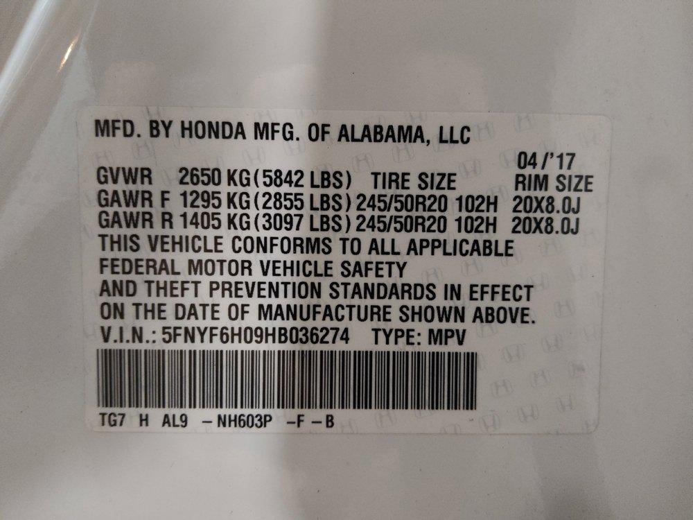 Used 2017 Honda Pilot Elite image 33