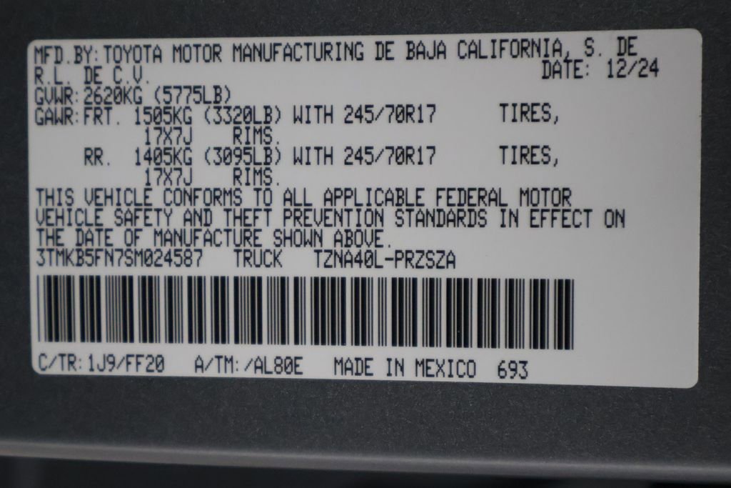 Certified 2025 Toyota Tacoma SR5 image 17