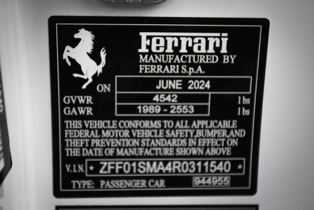 Certified 2024 Ferrari 296 GTS RWD image 52