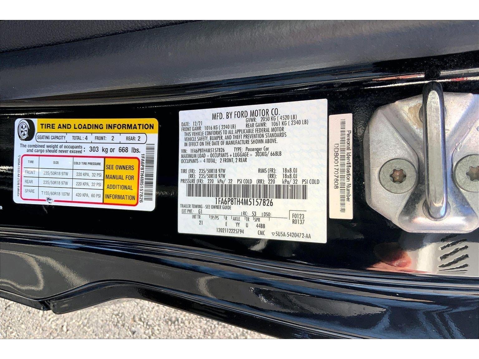 Used 2021 Ford Mustang Coupe w/ Equipment Group 101A image 24