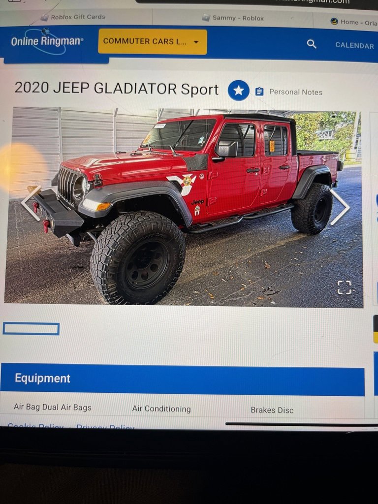 Used 2020 Jeep Gladiator Sport w/ Quick Order Package 24S