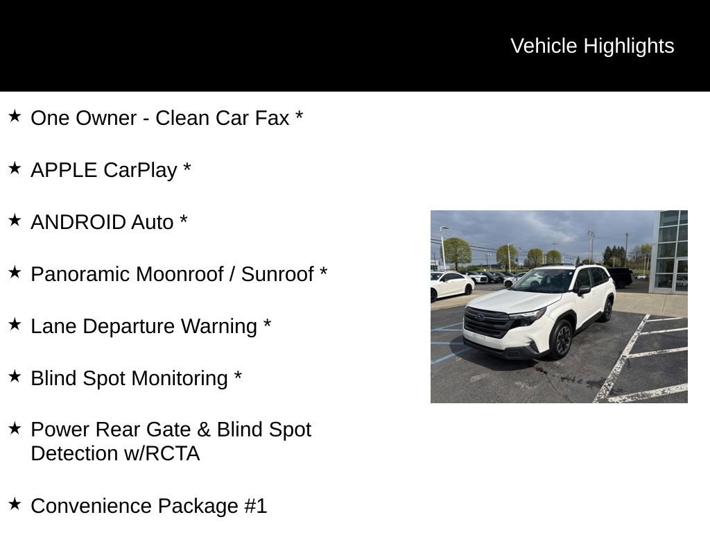 Used 2025 Subaru Forester Premium w/ Convenience Package #1 AWD/4WD image 11
