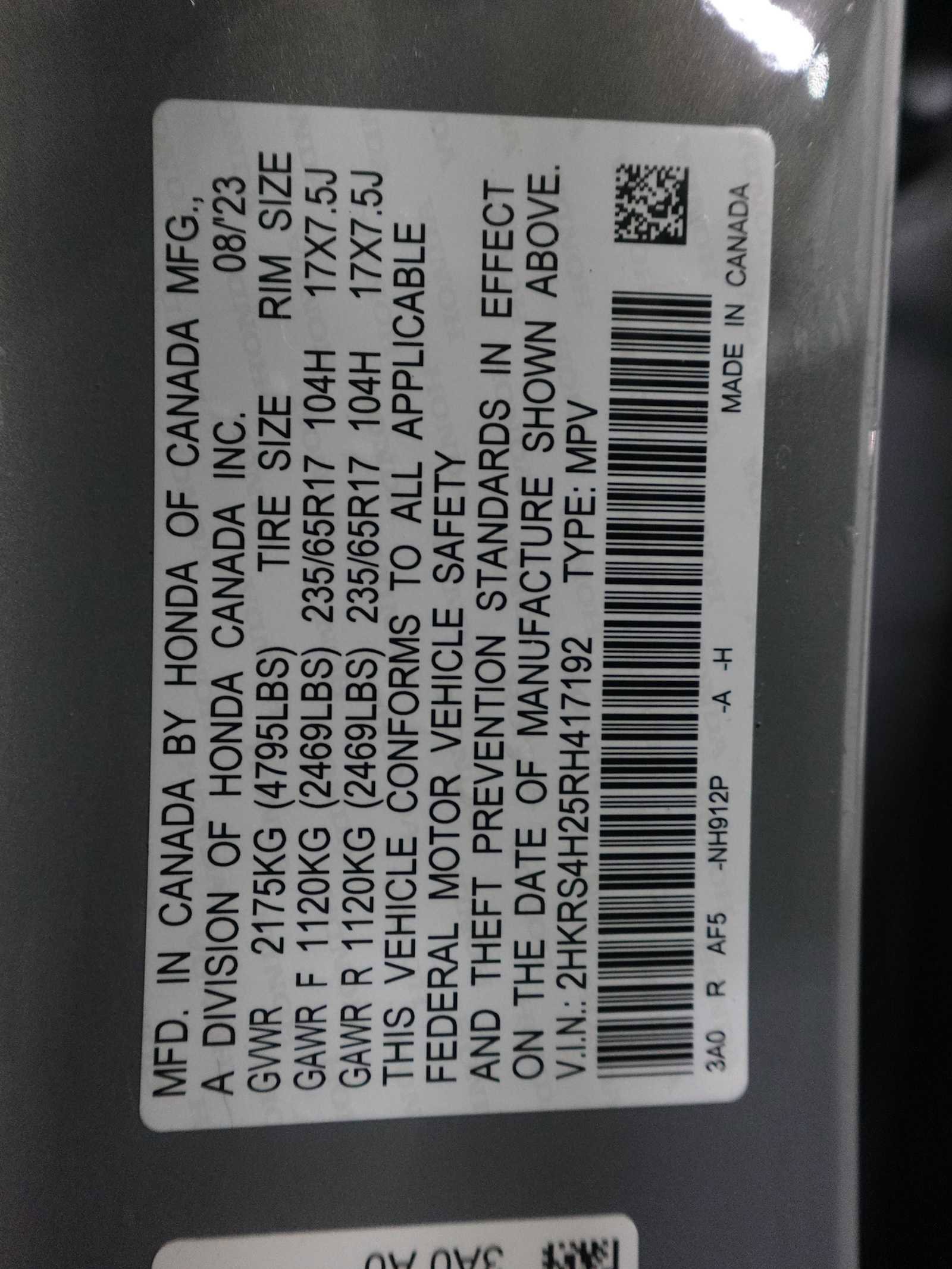 Certified 2024 Honda CR-V LX image 29
