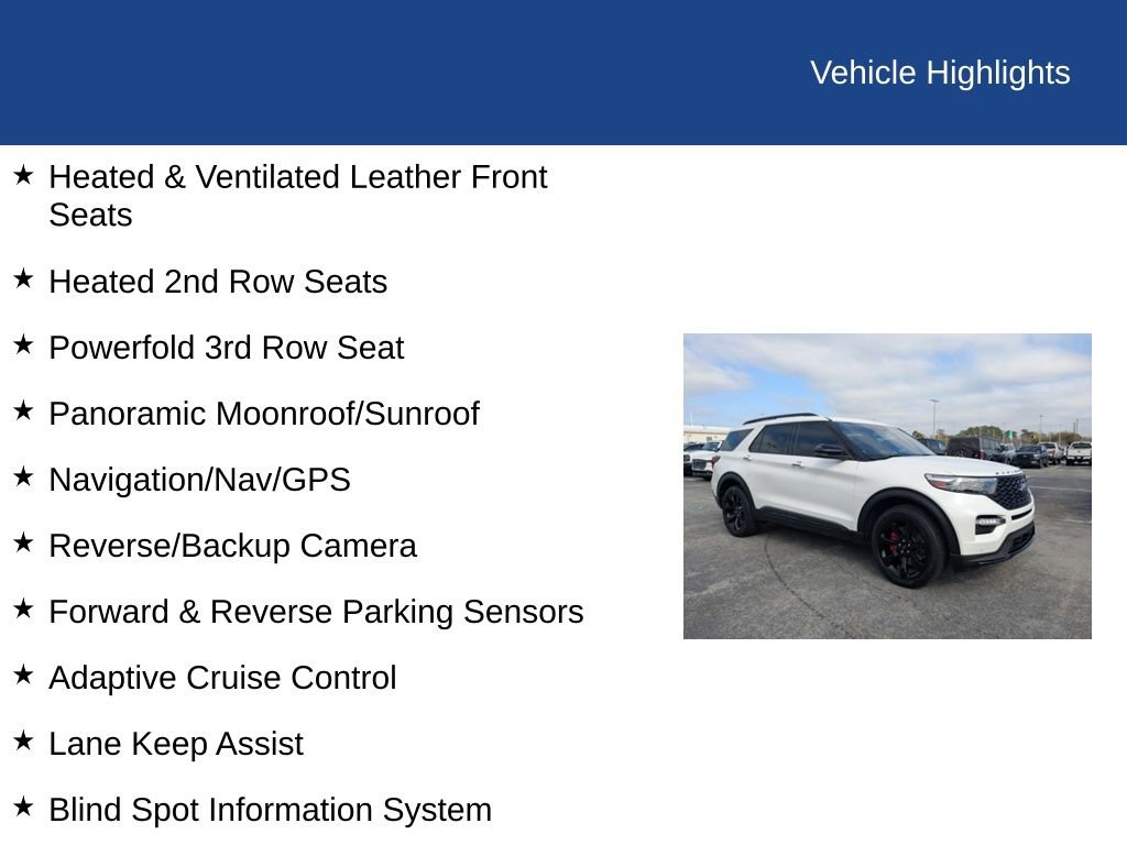 Used 2023 Ford Explorer ST w/ Equipment Group 401A image 32