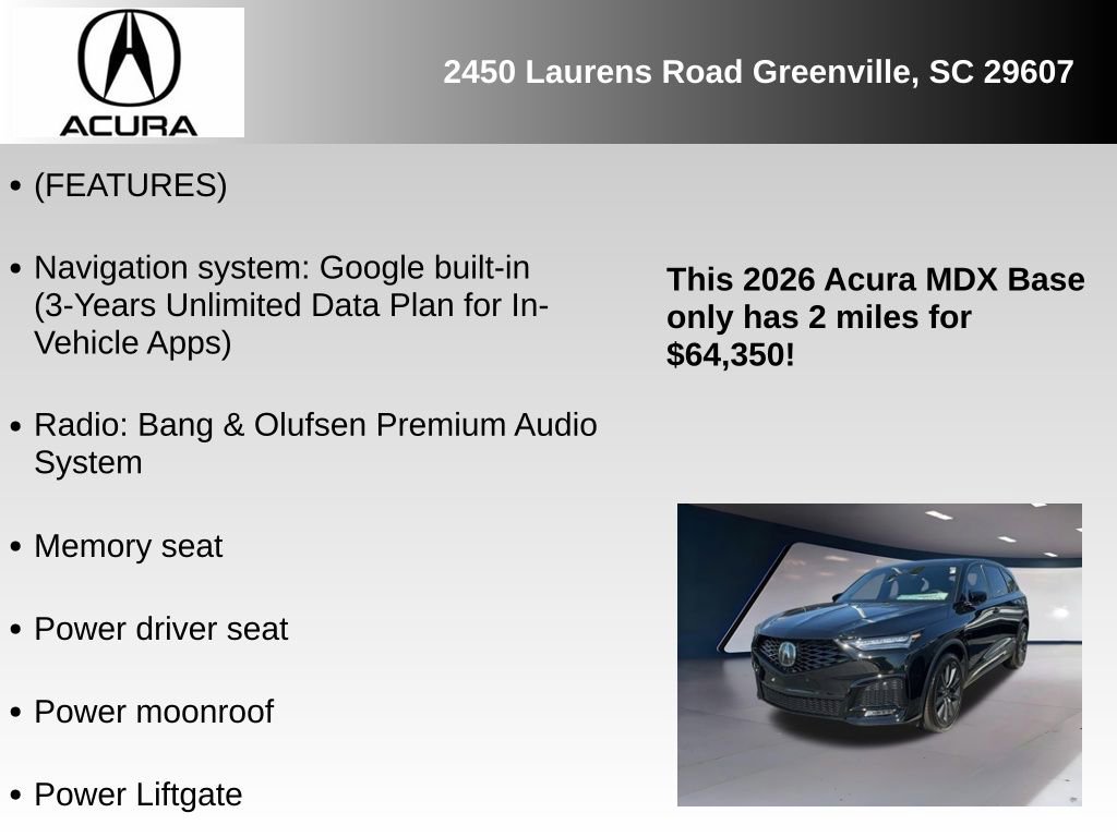 New 2026 Acura MDX A-Spec image 6