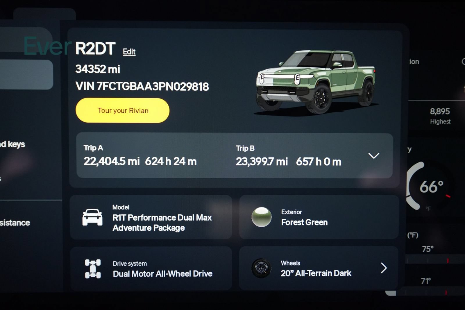 Used 2023 Rivian R1T Adventure Dual AWD/4WD image 7