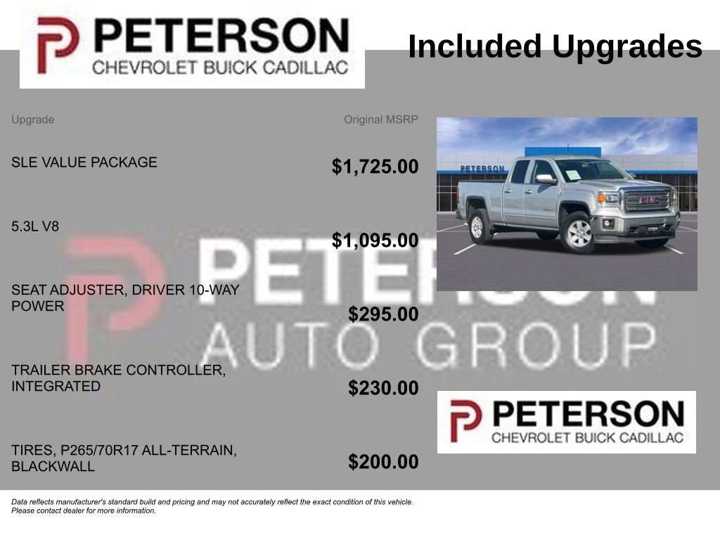 Used 2015 GMC Sierra 1500 SLE w/ SLE Value Package AWD/4WD image 11