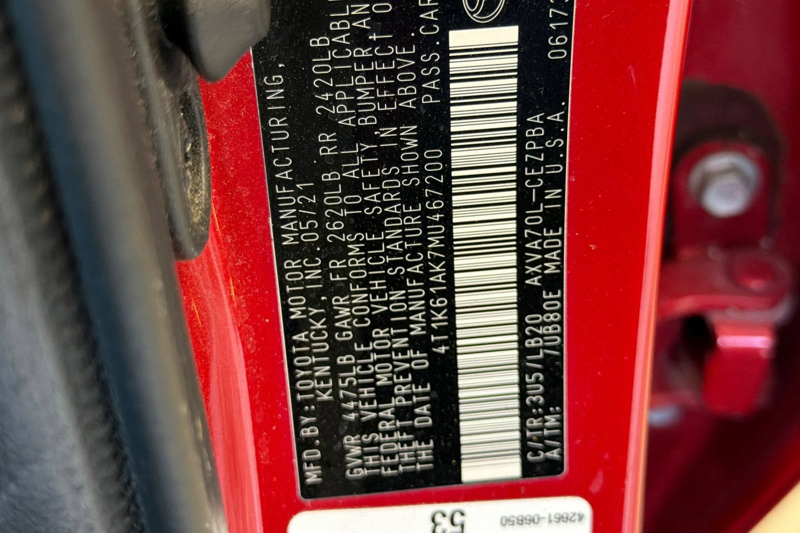 Used 2021 Toyota Camry XSE FWD image 43