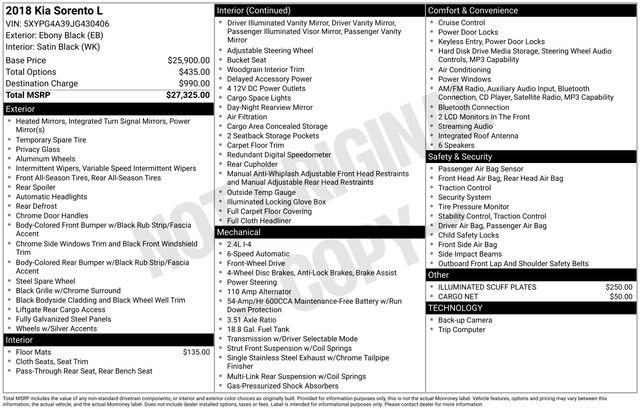 Used 2018 Kia Sorento L image 20