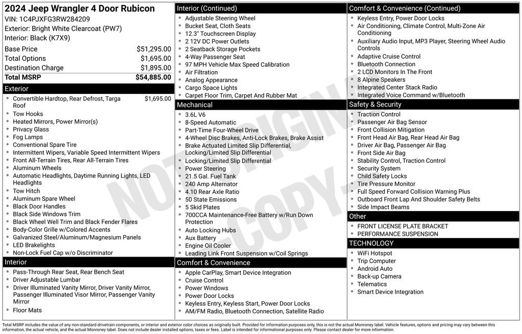 Used 2024 Jeep Wrangler Unlimited Rubicon image 55