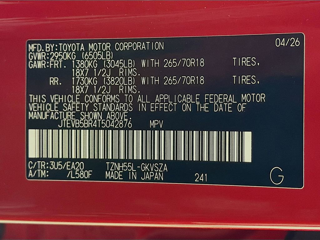 New 2026 Toyota 4Runner TRD Off-Road Premium AWD/4WD image 29