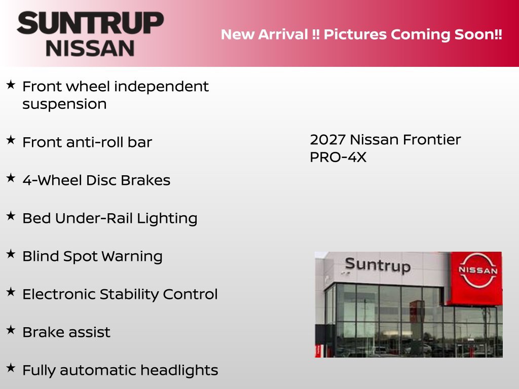 New 2027 Nissan Frontier PRO-4X AWD/4WD image 5