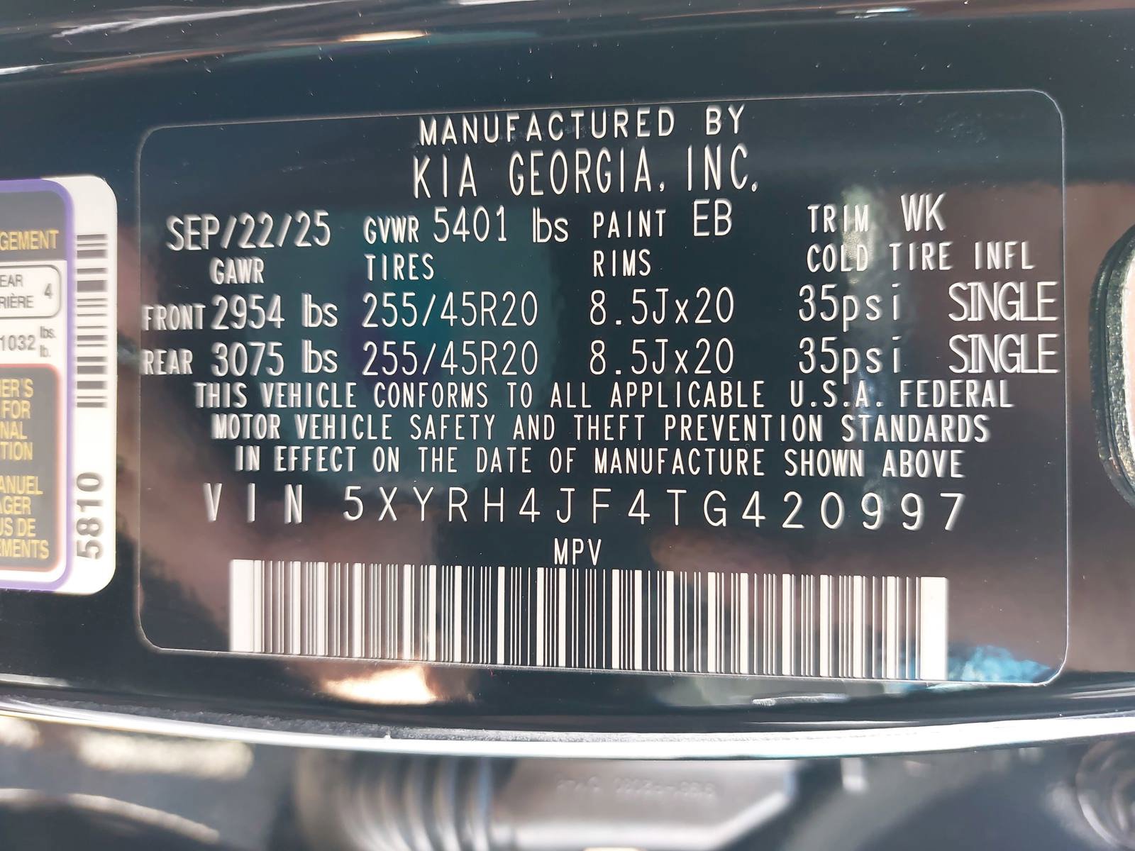 New 2026 Kia Sorento EX w/ EX Premium Package FWD image 39