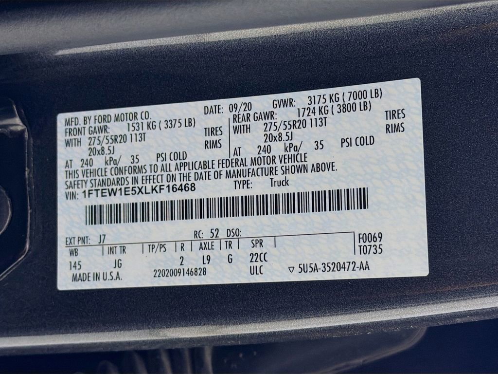 Used 2020 Ford F150 XL w/ Equipment Group 101A Mid image 27