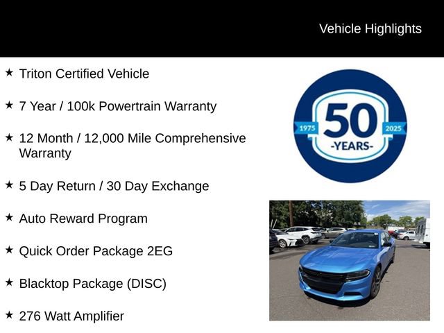 Used 2023 Dodge Charger SXT w/ Blacktop Package RWD image 5