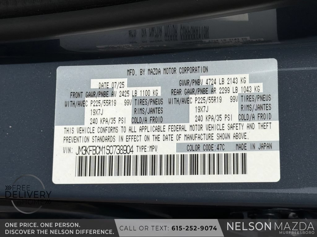 Certified 2025 MAZDA CX-5 Carbon Edition AWD/4WD image 30