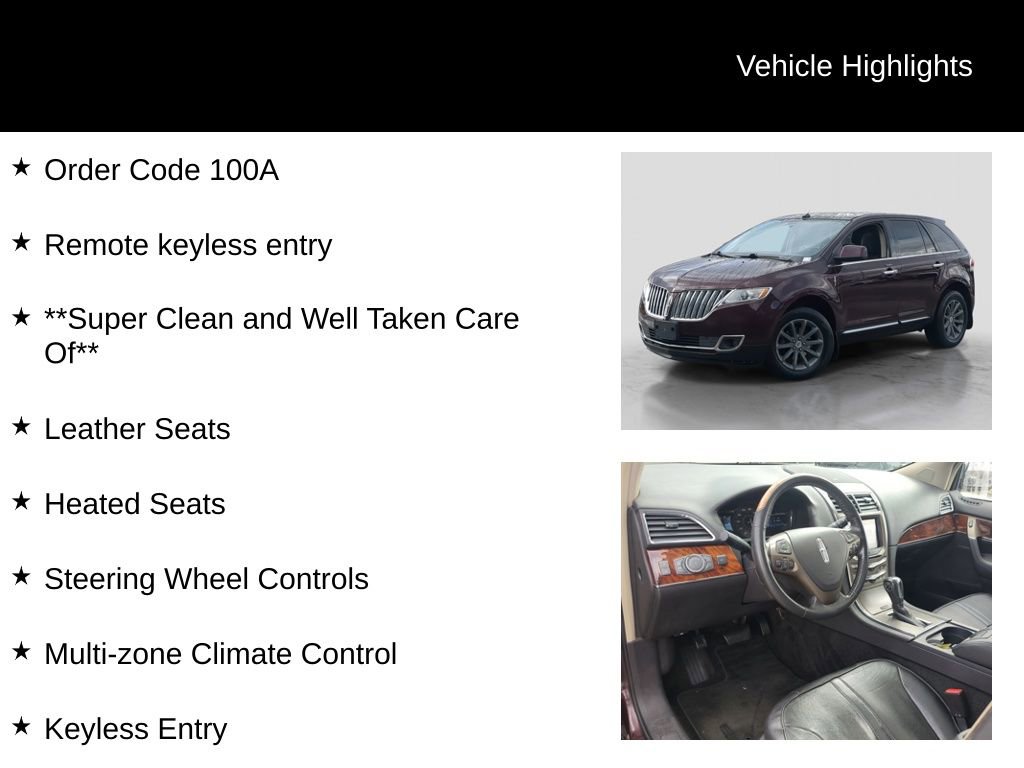 Used 2011 Lincoln MKX AWD w/ Sight & Sound Pkg image 5