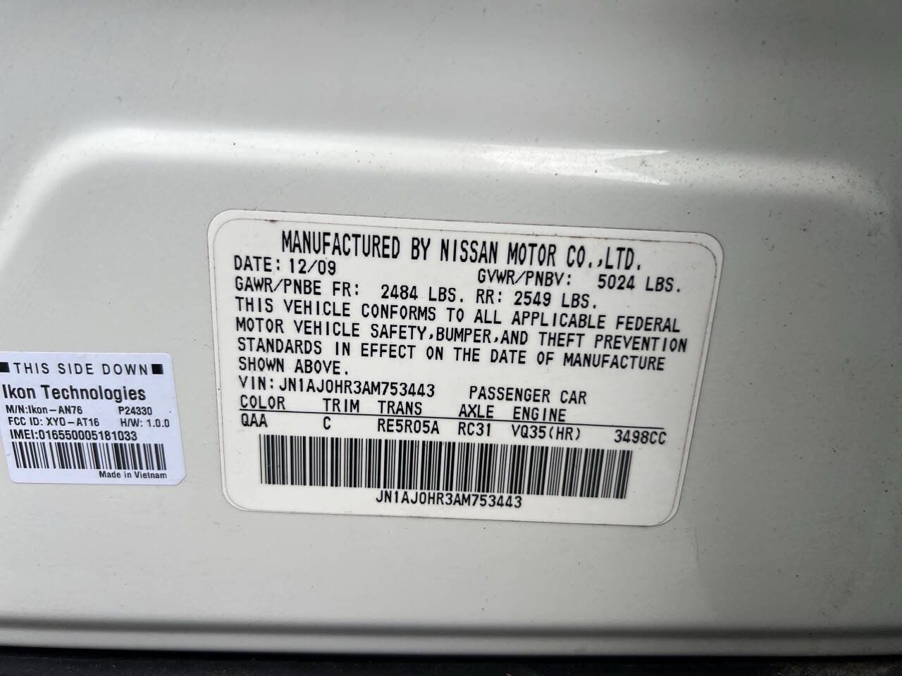 Used 2010 INFINITI EX35 Journey image 24