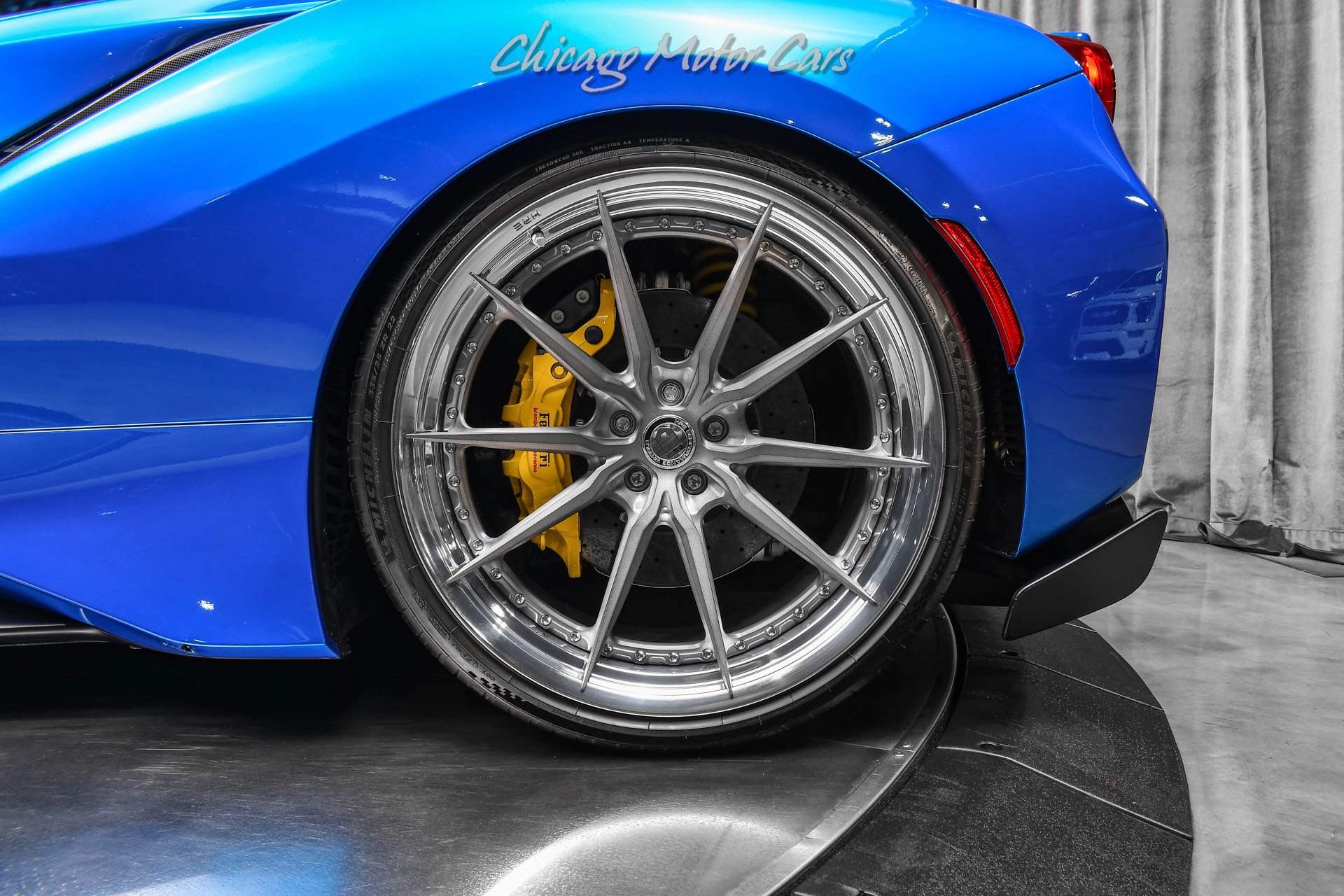 Used 2020 Ferrari 488 Pista Coupe Blu Corsa HRE Wheels Ful image 49