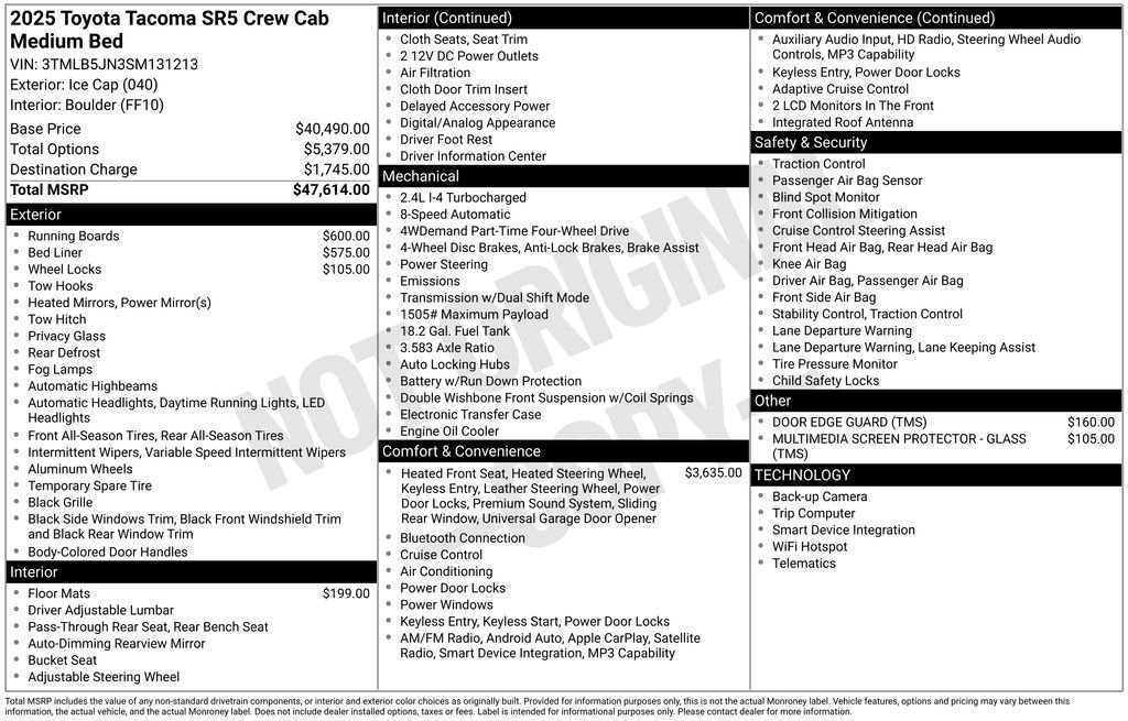 Used 2025 Toyota Tacoma SR5 AWD/4WD image 35