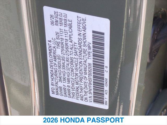 New 2026 Honda Passport TrailSport image 26