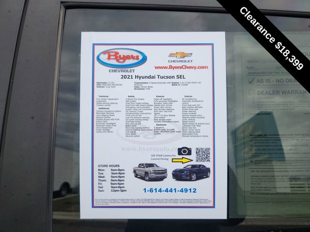 Used 2021 Hyundai Tucson SEL w/ Cargo Package image 11