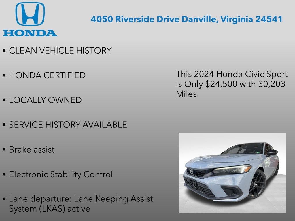 Used 2024 Honda Civic Sport image 7