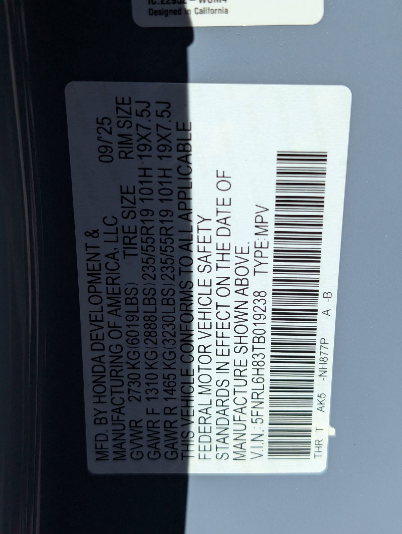 New 2026 Honda Odyssey Touring image 20