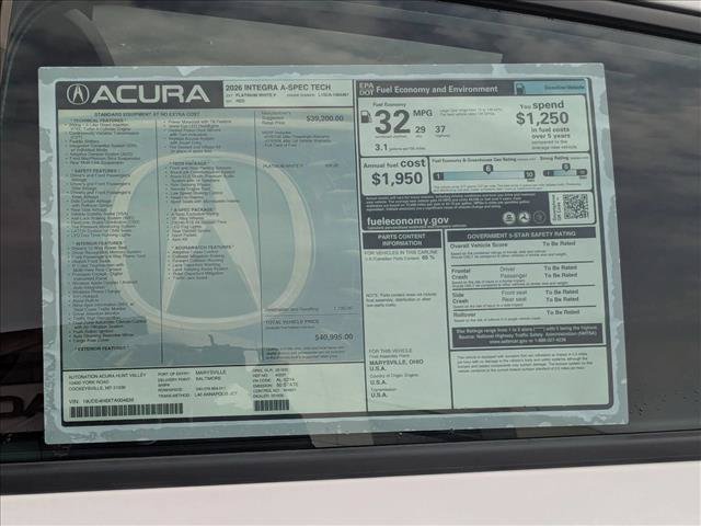 Used 2026 Acura Integra A-Spec w/ Technology Package FWD image 19