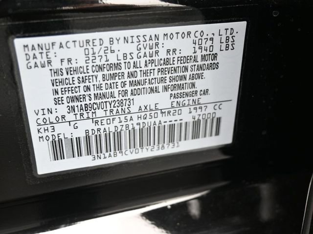 New 2026 Nissan Sentra SV w/ Floor Mat Package image 20