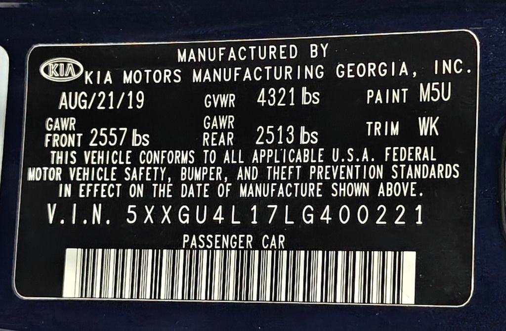 Used 2020 Kia Optima Premium image 54