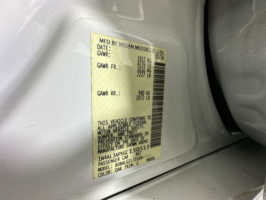 Used 2016 Nissan Altima 2.5 S w/ Power Driver Seat Package FWD image 33