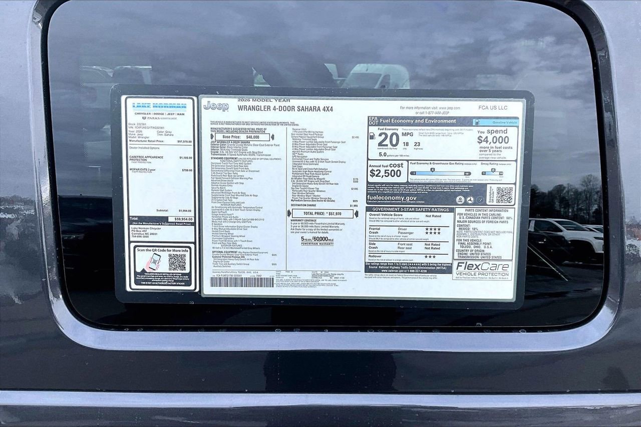 New 2026 Jeep Wrangler Sahara AWD/4WD image 37