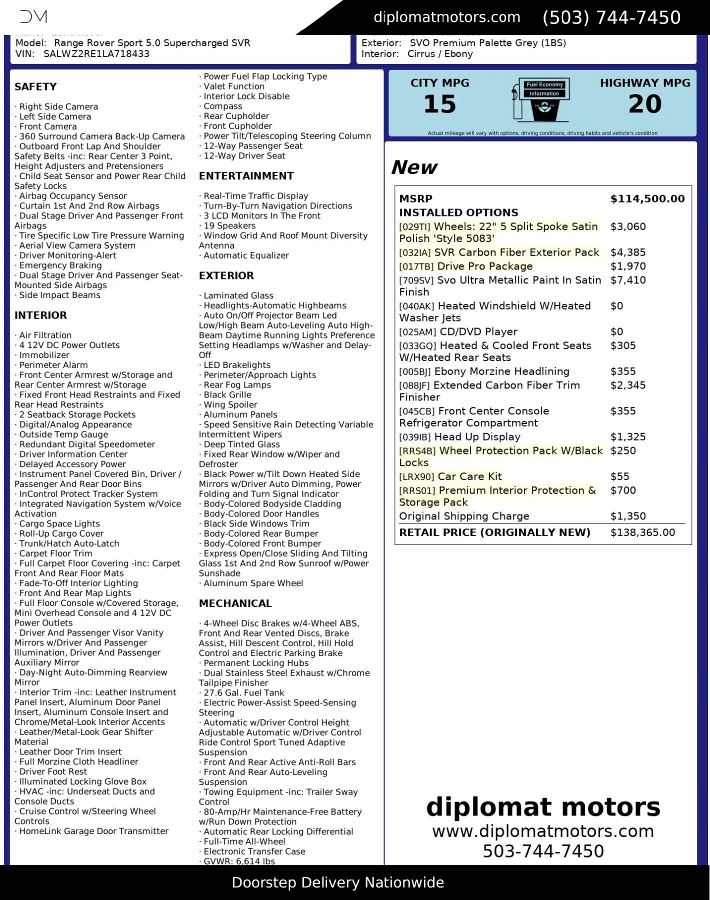 Used 2020 Land Rover Range Rover Sport SVR image 2