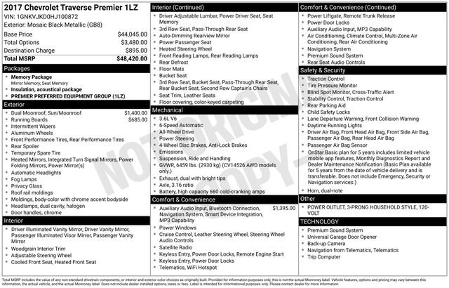 Used 2017 Chevrolet Traverse Premier image 5
