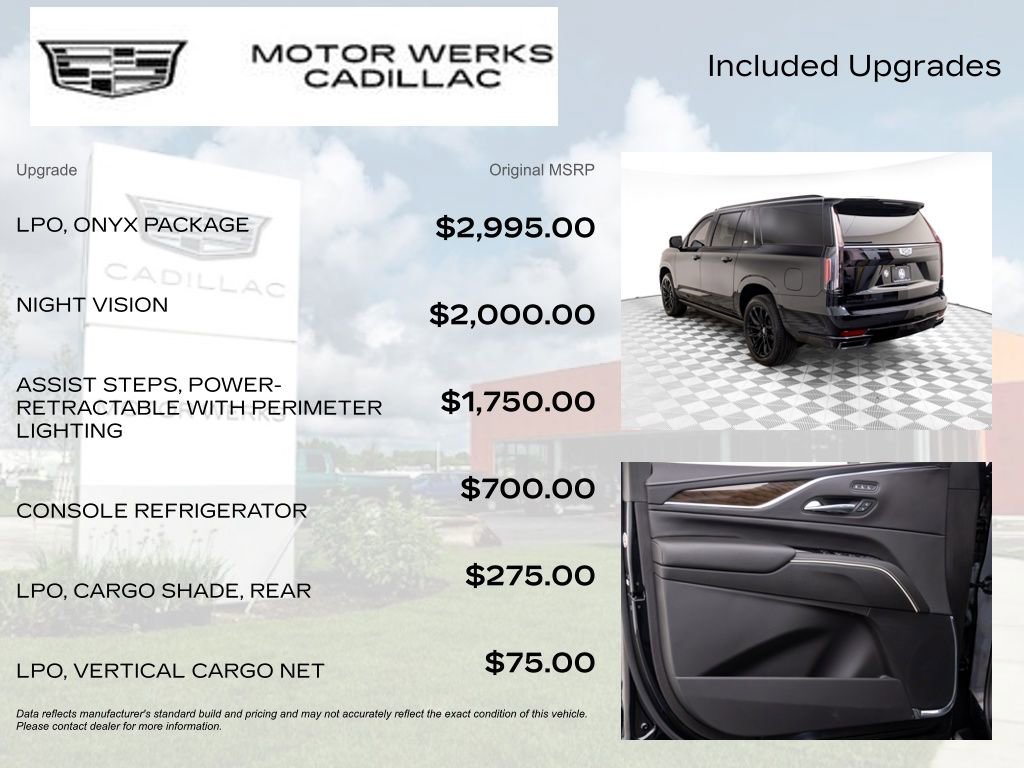 Certified 2024 Cadillac Escalade ESV Sport Platinum w/ LPO, ONYX Package image 9