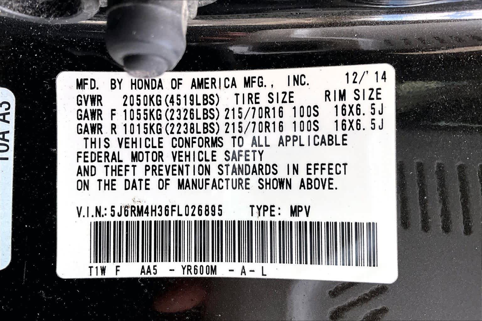 Used 2015 Honda CR-V LX image 35