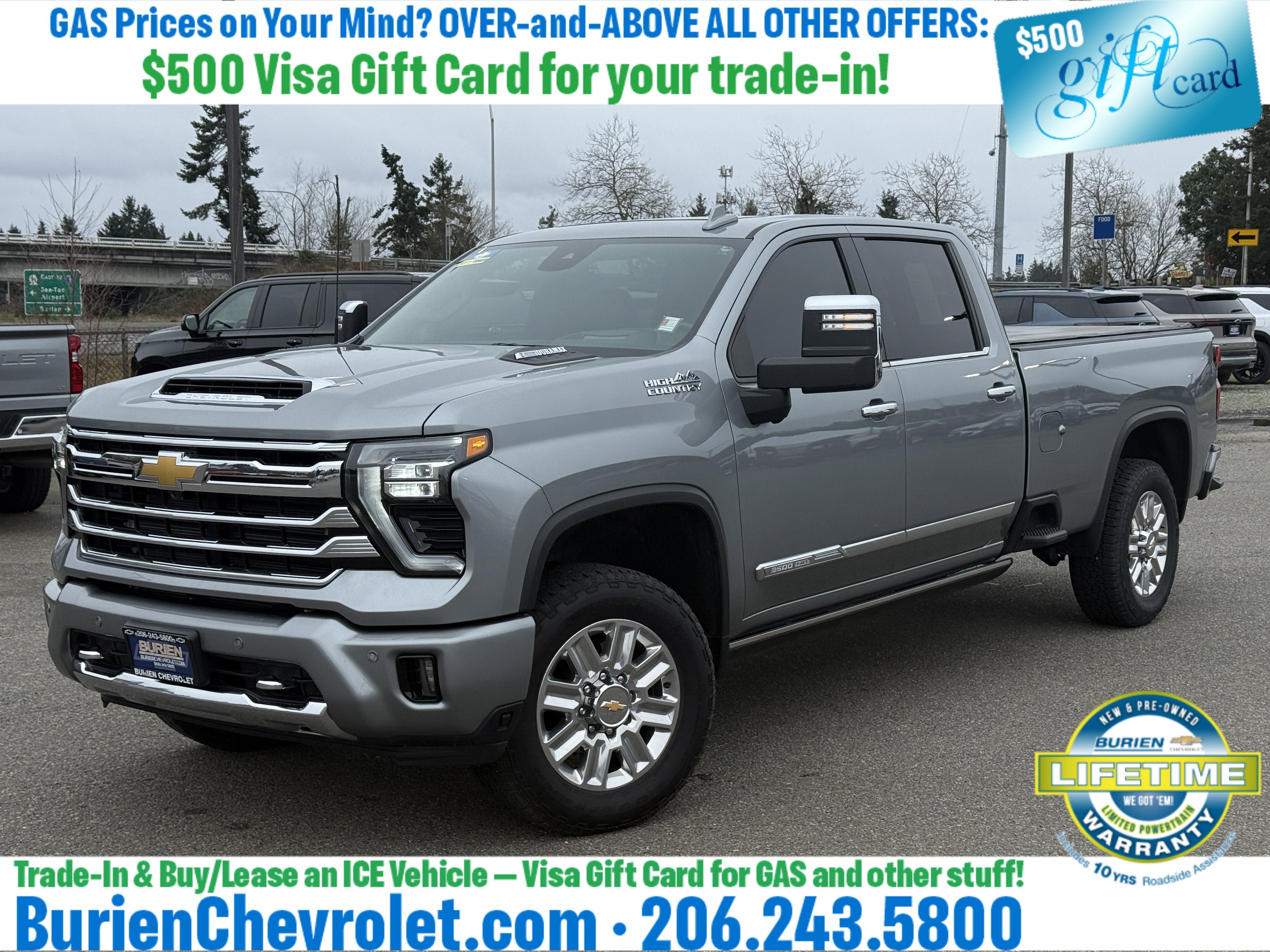 Used 2024 Chevrolet Silverado 3500 High Country w/ High Country Premium Package AWD/4WD image 1