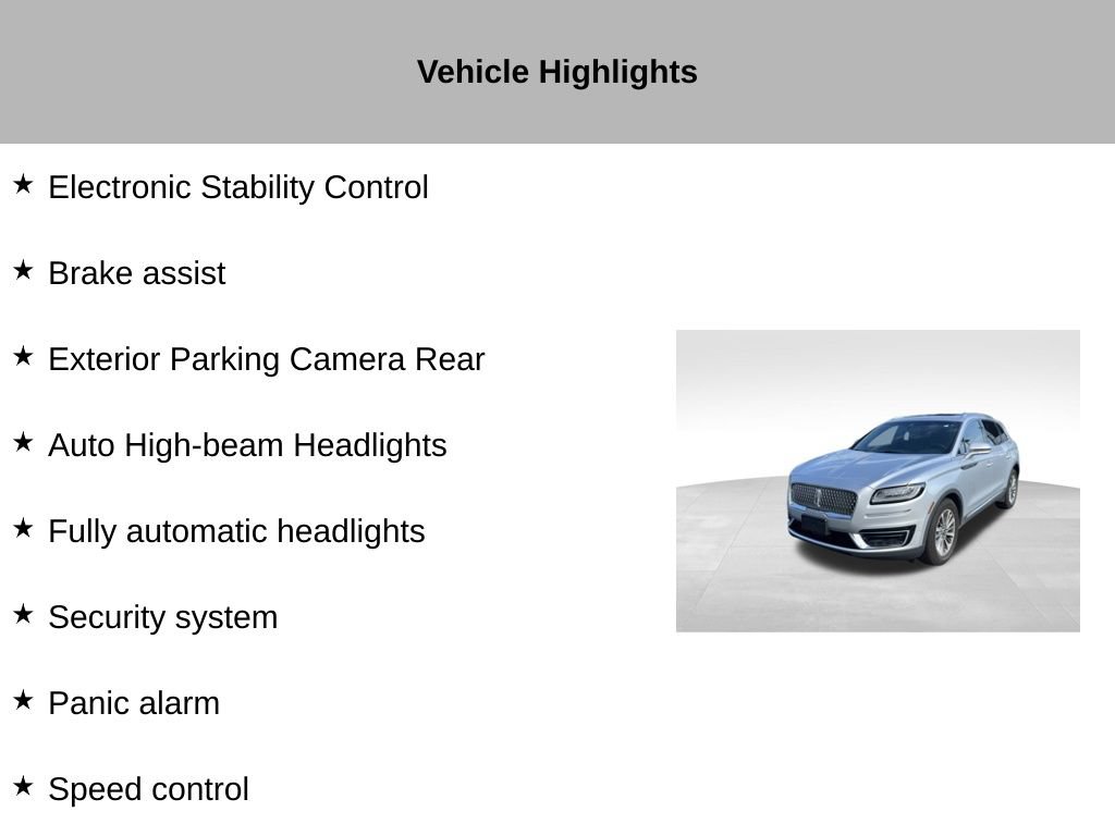 Used 2019 Lincoln Nautilus Select AWD/4WD image 17