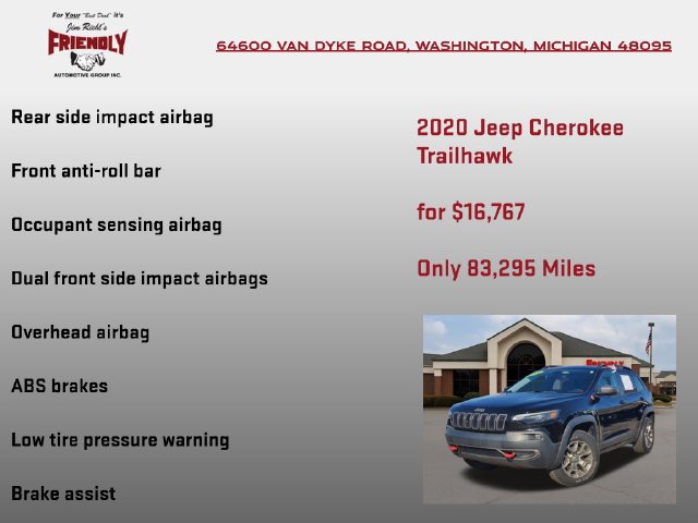Used 2020 Jeep Cherokee Trailhawk w/ Cold Weather Group AWD/4WD image 25