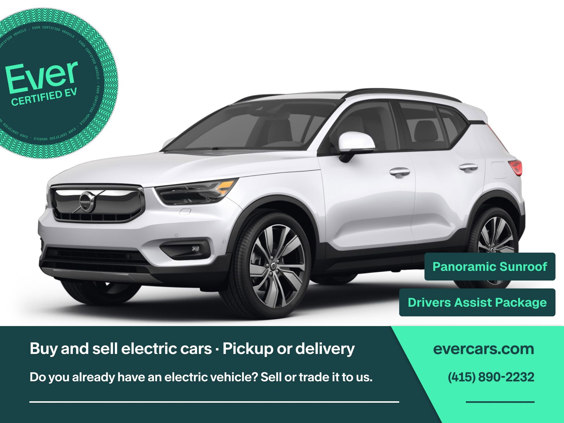 Used 2021 Volvo XC40 P8 Recharge w/ Advanced Package image 1