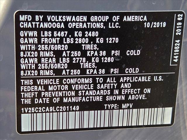 Used 2020 Volkswagen Atlas Cross Sport SE w/ Panoramic Sunroof Package FWD image 24