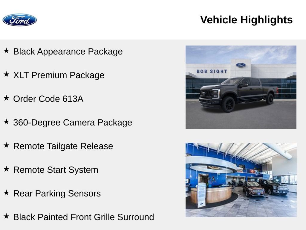 New 2025 Ford F350 XLT w/ Black Appearance Package image 2