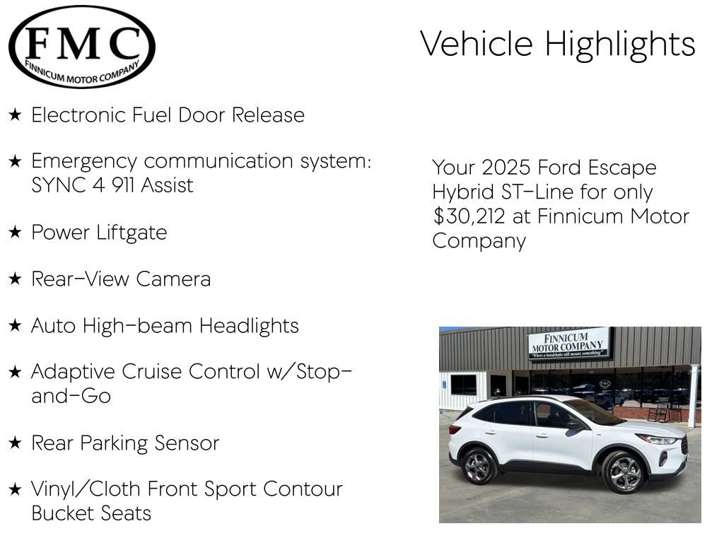 Used 2025 Ford Escape ST-Line w/ Equipment Group 301A image 21