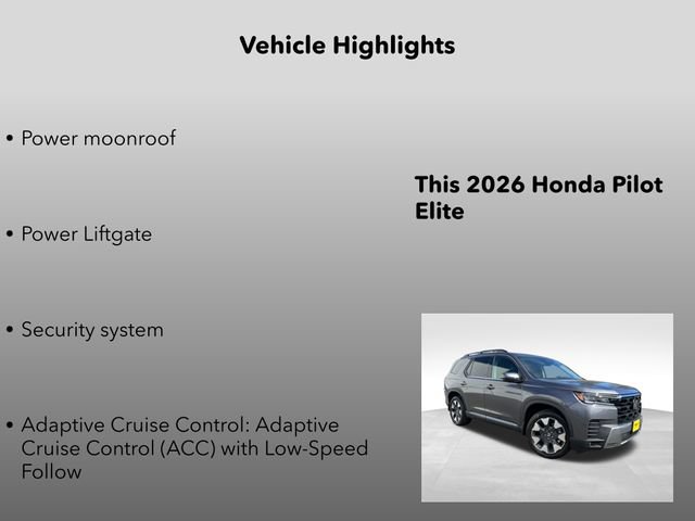 New 2026 Honda Pilot Elite image 5