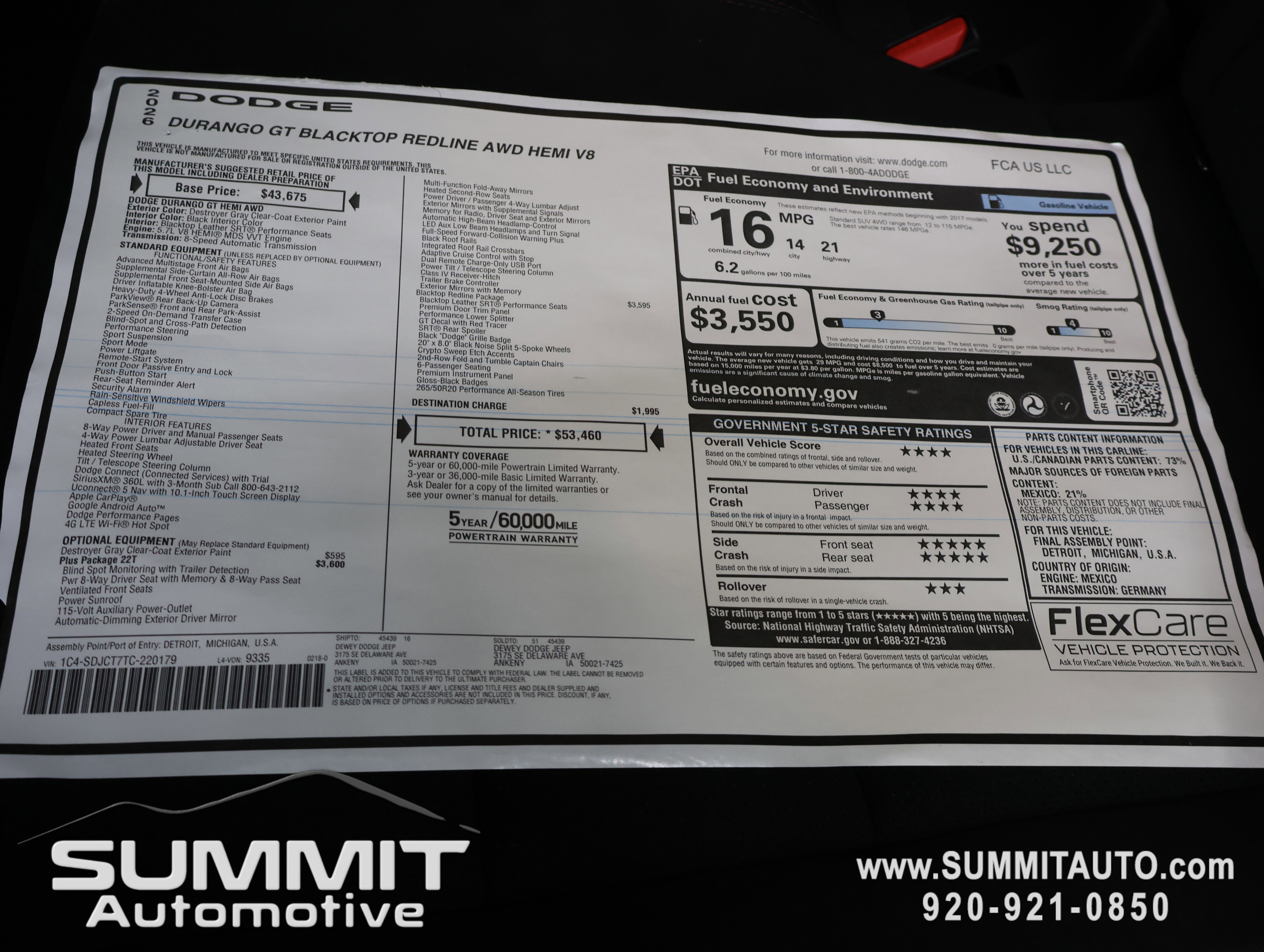 New 2026 Dodge Durango GT AWD/4WD image 38