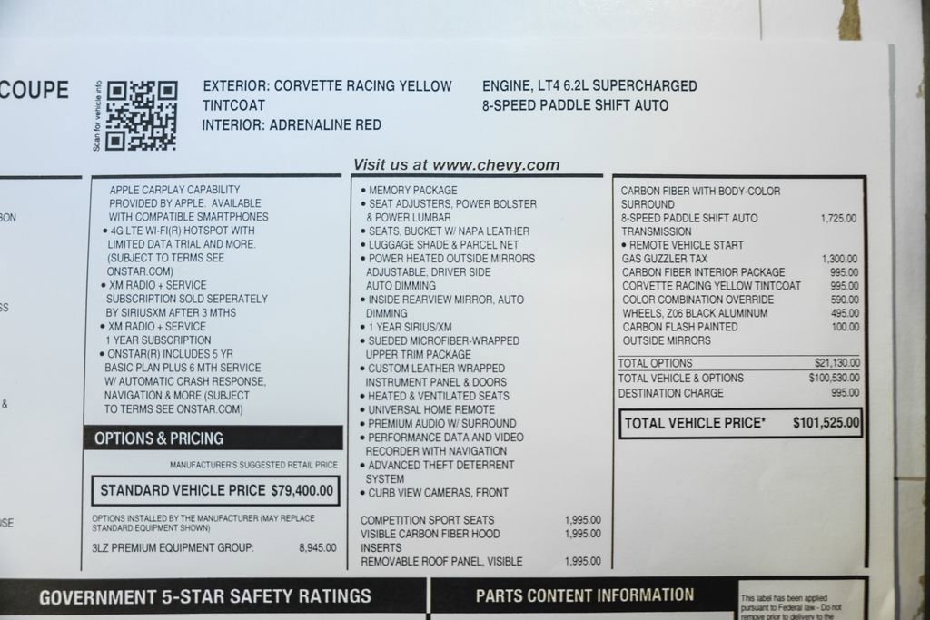 Used 2016 Chevrolet Corvette Z06 w/ 3LZ Preferred Equipment Group RWD image 45