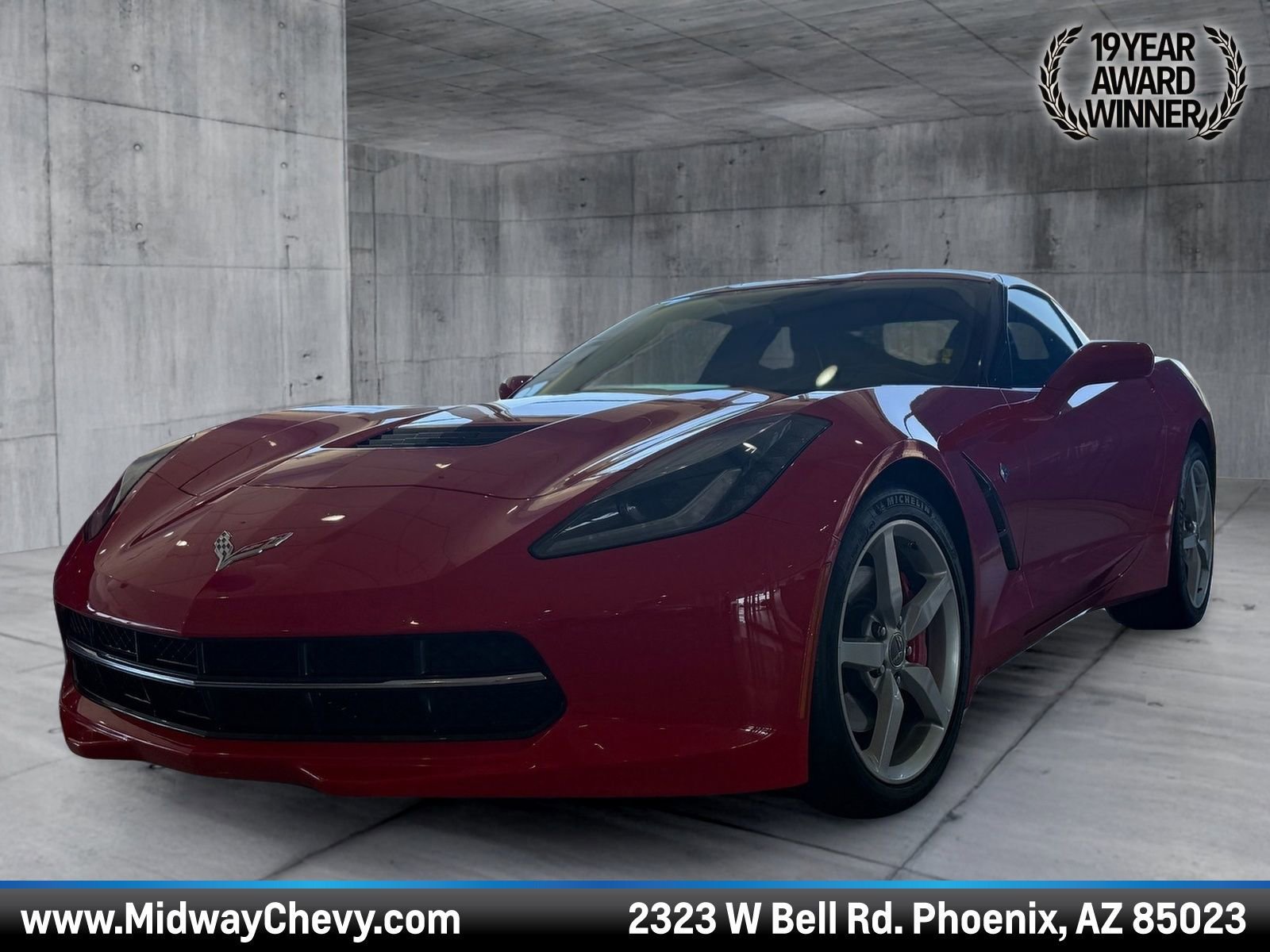 Certified 2014 Chevrolet Corvette Stingray Coupe w/ 3LT Preferred Equipment Group RWD image 1