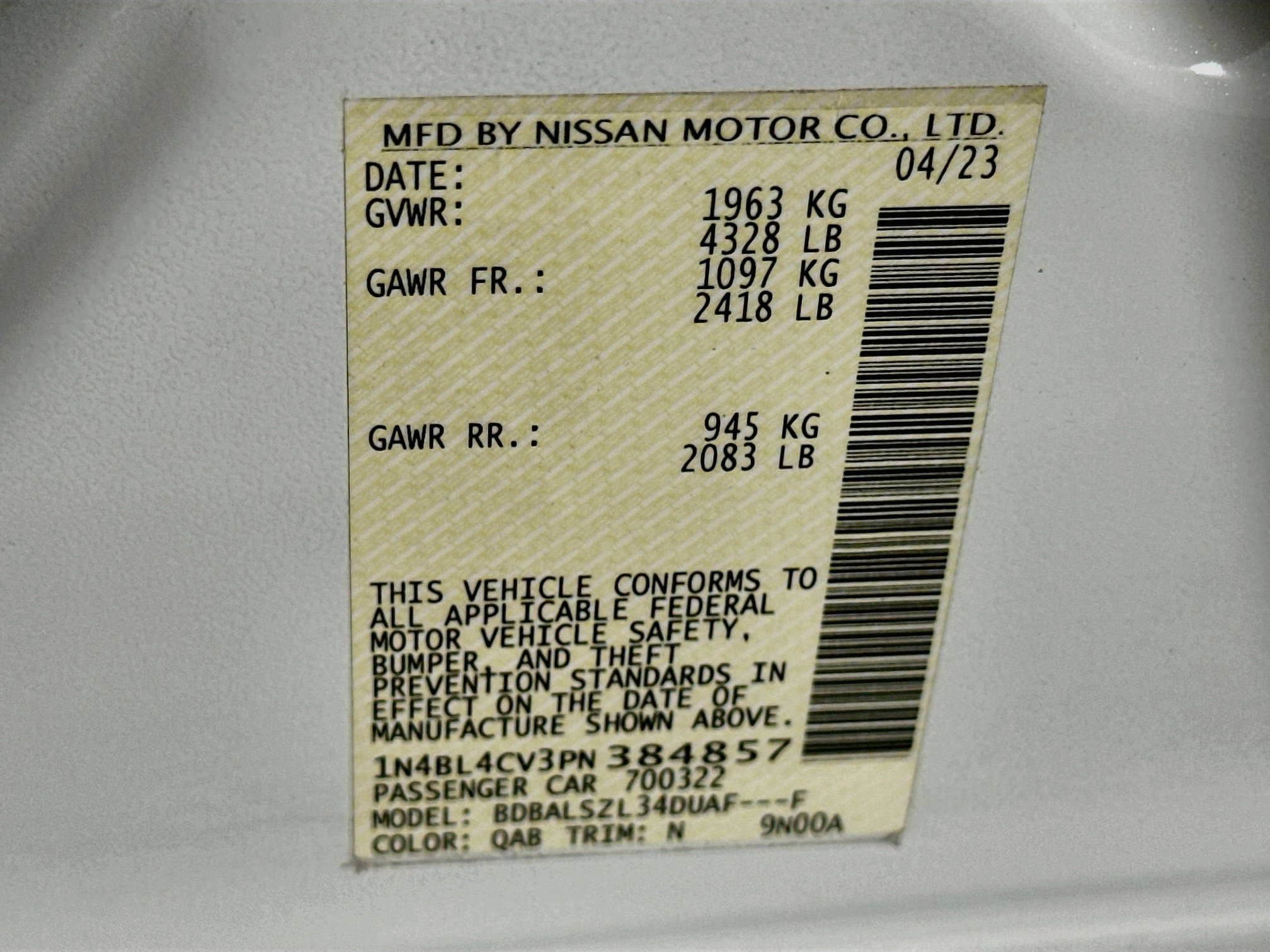 Used 2023 Nissan Altima 2.5 SR w/ SR Premium Package FWD image 12
